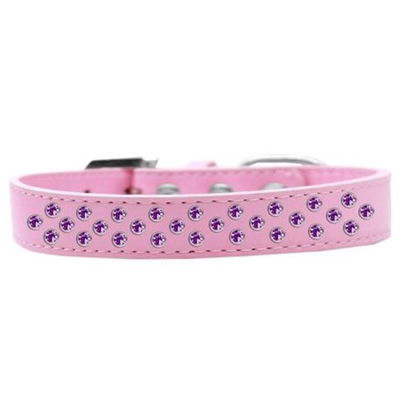 UNCONDITIONAL LOVE Sprinkles Purple Crystals Dog CollarLight Pink Size 20 UN847282